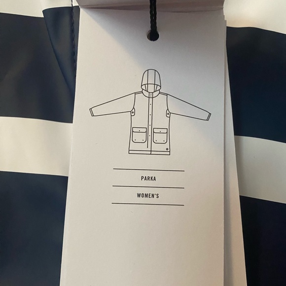Herschel “Rainwear parka - border stripe peacoat” - Picture 9 of 9